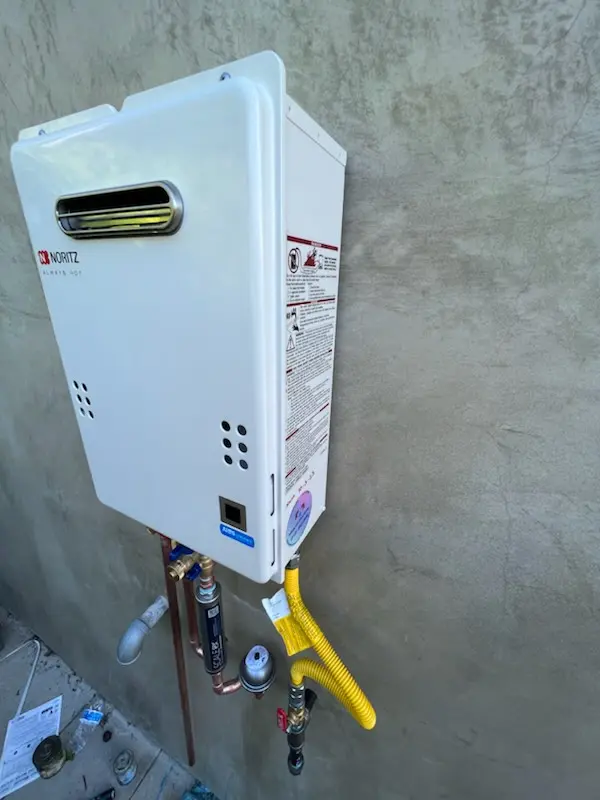 Tankless water heater installation for Marshalee Estates homes